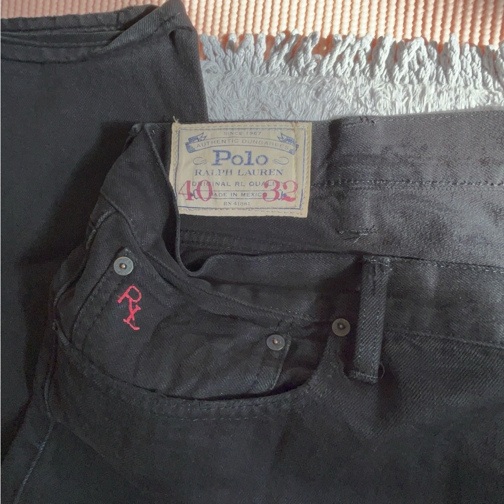 Men’s Ralph Lauren Black Relaxed Fit Jeans| 40x32